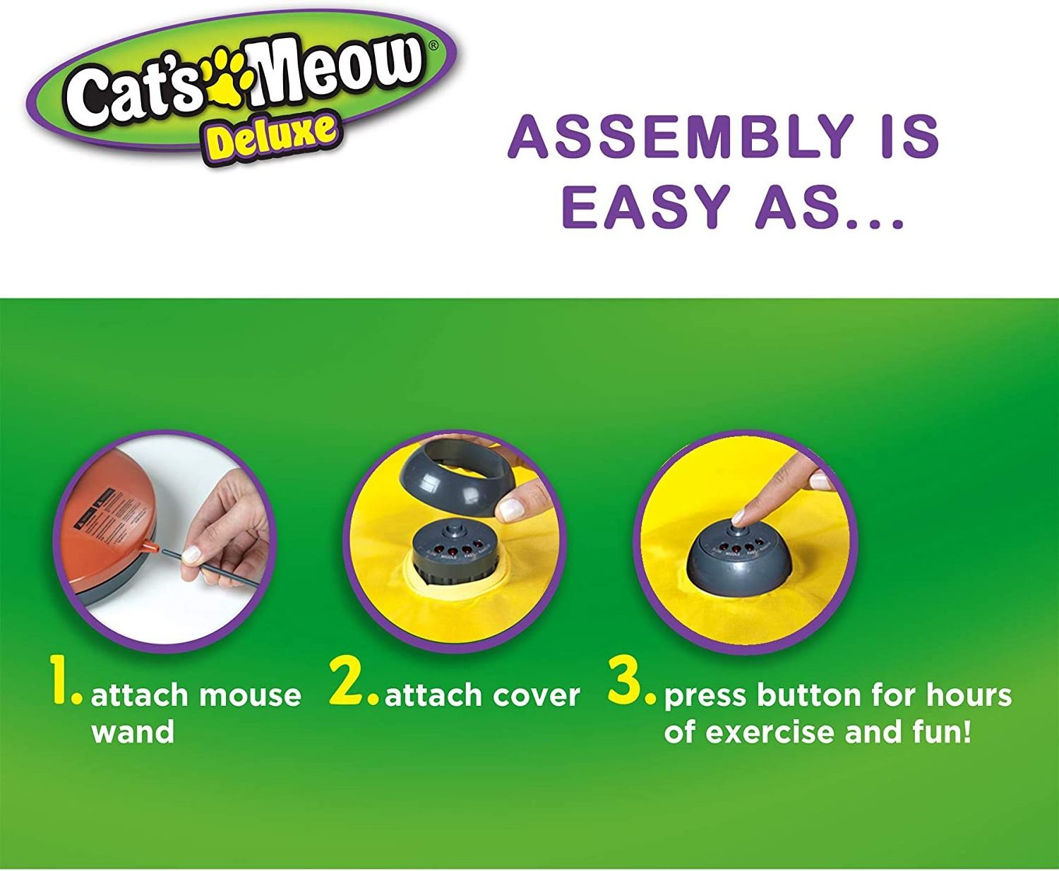 New Design Electric Cat Toy Relieve Boredom Teaser 4 Speed Regulation Automatic Chase Toy Cat Turntable