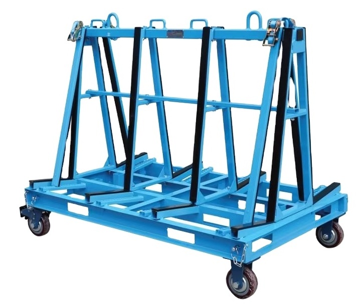 Glass Trolley for  Glass Transport  Detachable Movable  A Shape Glass Rack   Factory  Price