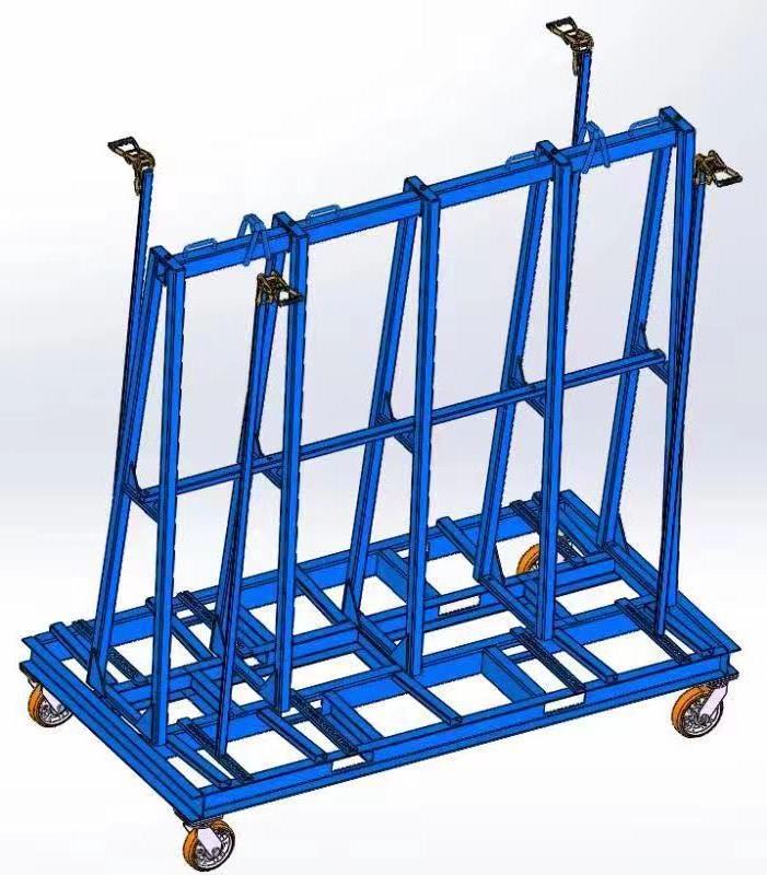 Glass Trolley for  Glass Transport  Detachable Movable  A Shape Glass Rack   Factory  Price