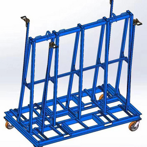 Glass Trolley for  Glass Transport  Detachable Movable  A Shape Glass Rack   Factory  Price