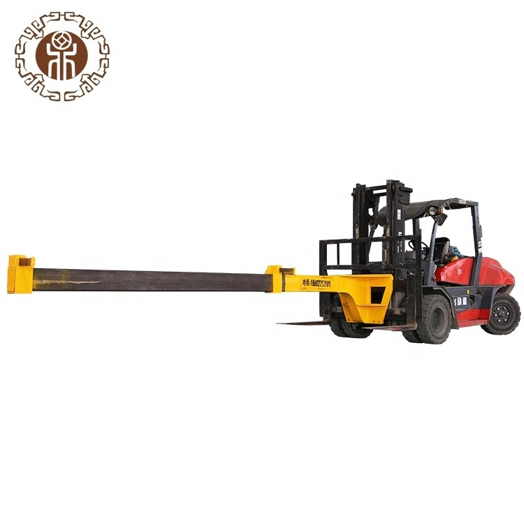 6m length forklift skewer / fork-truck lifter attached to fork-lift truck for 20' container glass loading unloading