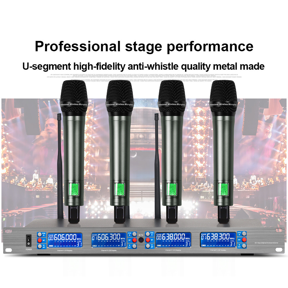 Biner DR2800 Professional Cardioid Dynamic Handheld UHF wireless Microphone For Teaching Karaoke