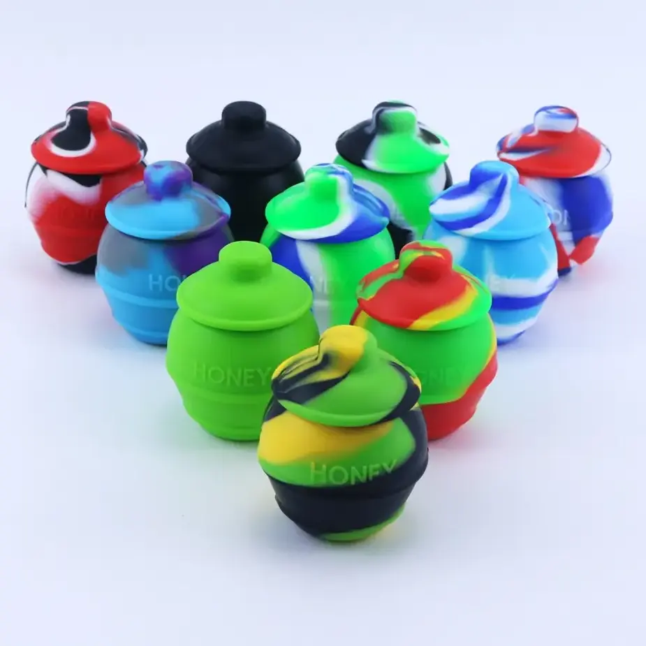 Custom Logo Silicone Oil Container 28ml Storage Box Smoking Accessories Smoke Herb Tobacco Accessories