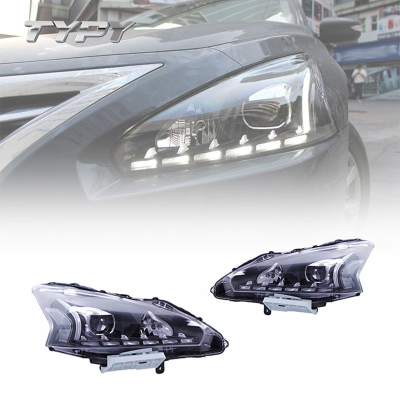 Car Headlamp Headlights Modified LED Head Lamp Head Light Daytime Running Lights For Nissan Teana Altima 2013-2015