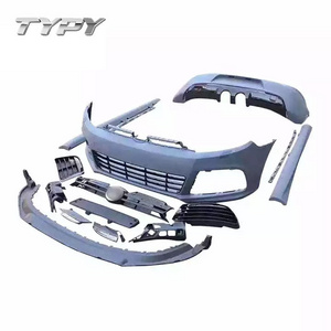 Car Body kit Modified Front bumper Rear bumper Grille  Exhaust Side skirt For Volkswagen Golf 6 2008-2012 To R20 style