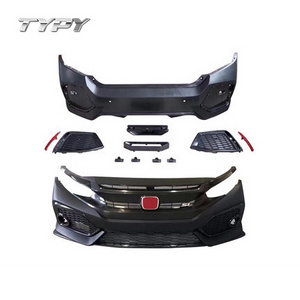 Car Body Kits Modified Upgrade to Civic SI Style Body Kit Front Bumper Rear Bumper For Honda 10th Civic