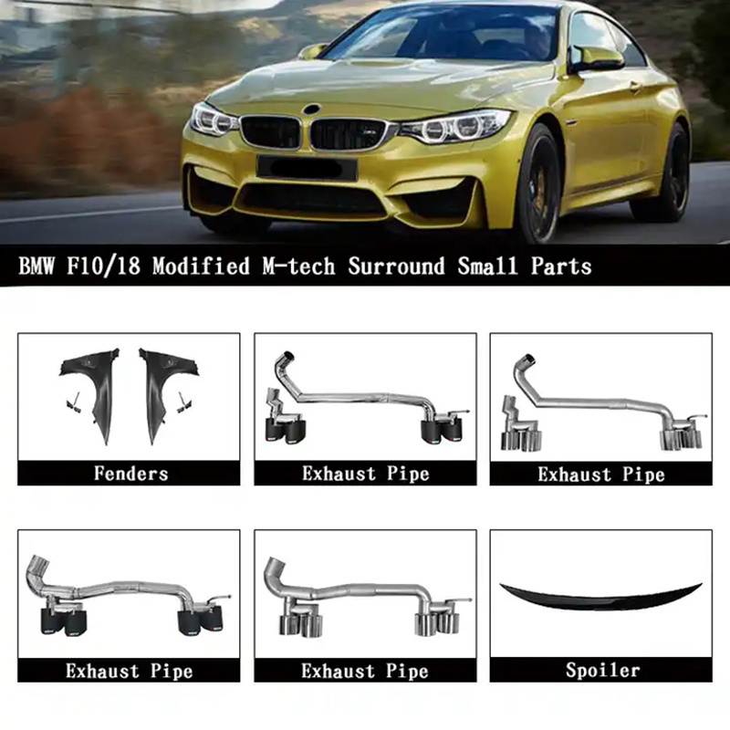 Car Modified M4 Style Body Kit For BMW 4 Series F32 F36 2014-2017 Upgrade to M4 Front Bumper Rear Bumper Side Skirt Grille Hood