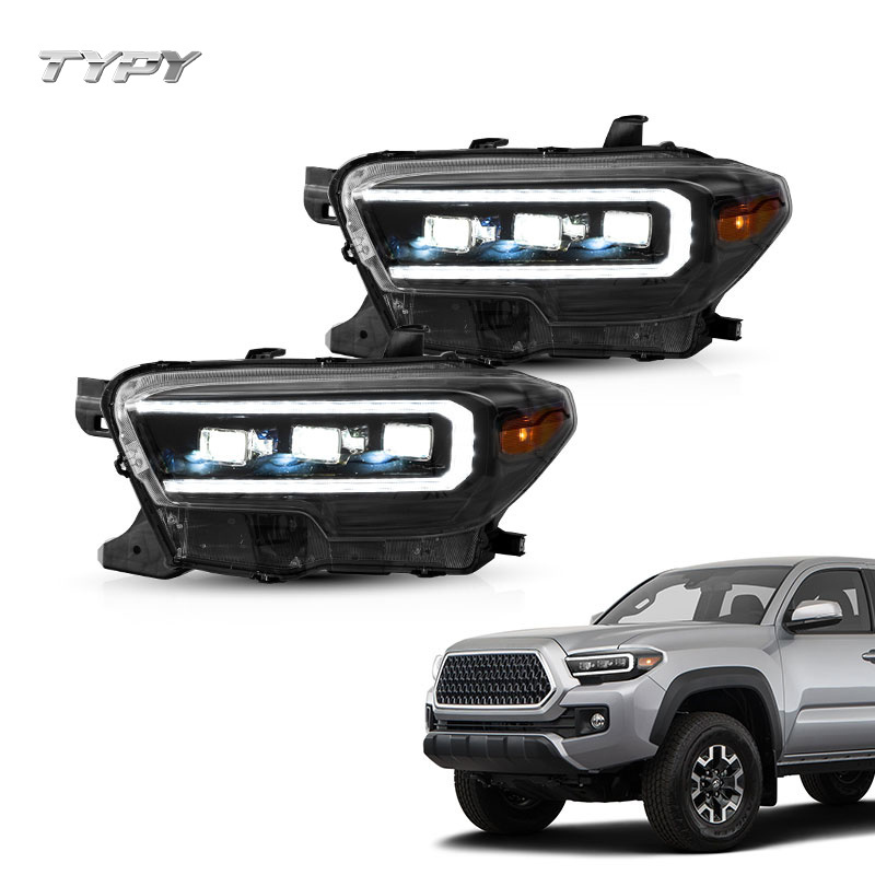 Auto Lamp LED Headlight With Full LED Lens and Sequential Signal For Toyota Tacoma 2015 2016 2017 2018 2019 2020