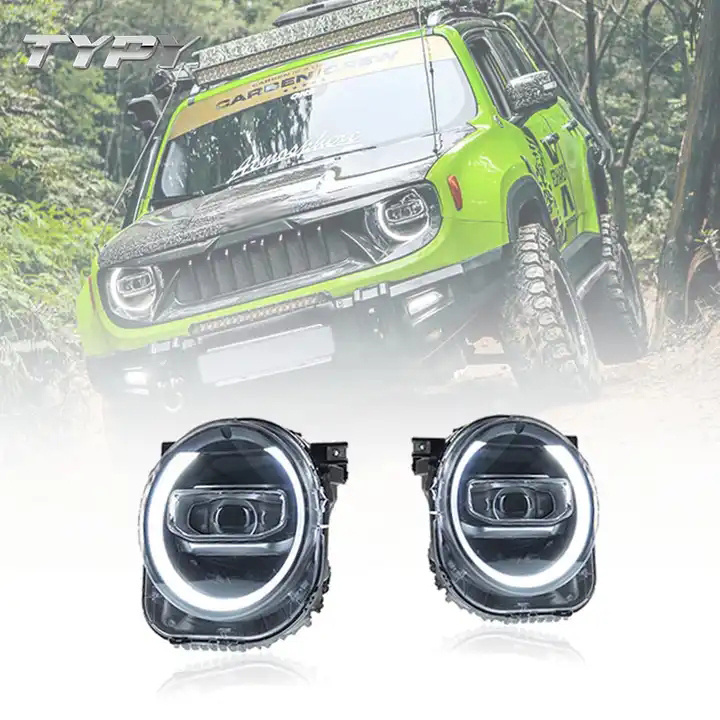 Car Headlamp Headlights Modified LED Head Lamp LED lens Daytime running lights For Jeep Renegade 2016-2021