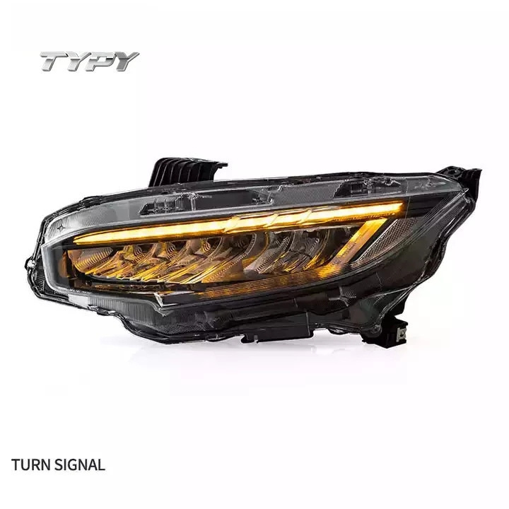 LED Headlight For Honda Civic 2016-2020 Others Car Light Accessories Auto Lighting Systems Parts Sequential Synth