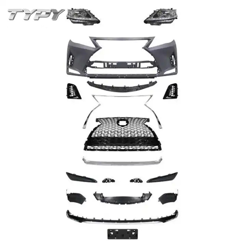 Car Modified Front Bumper Grille Body Kit For LEXUS RX270 RX350 RX450 2009-2015 Upgrade to 2020 Model Front Bumper Body Kits