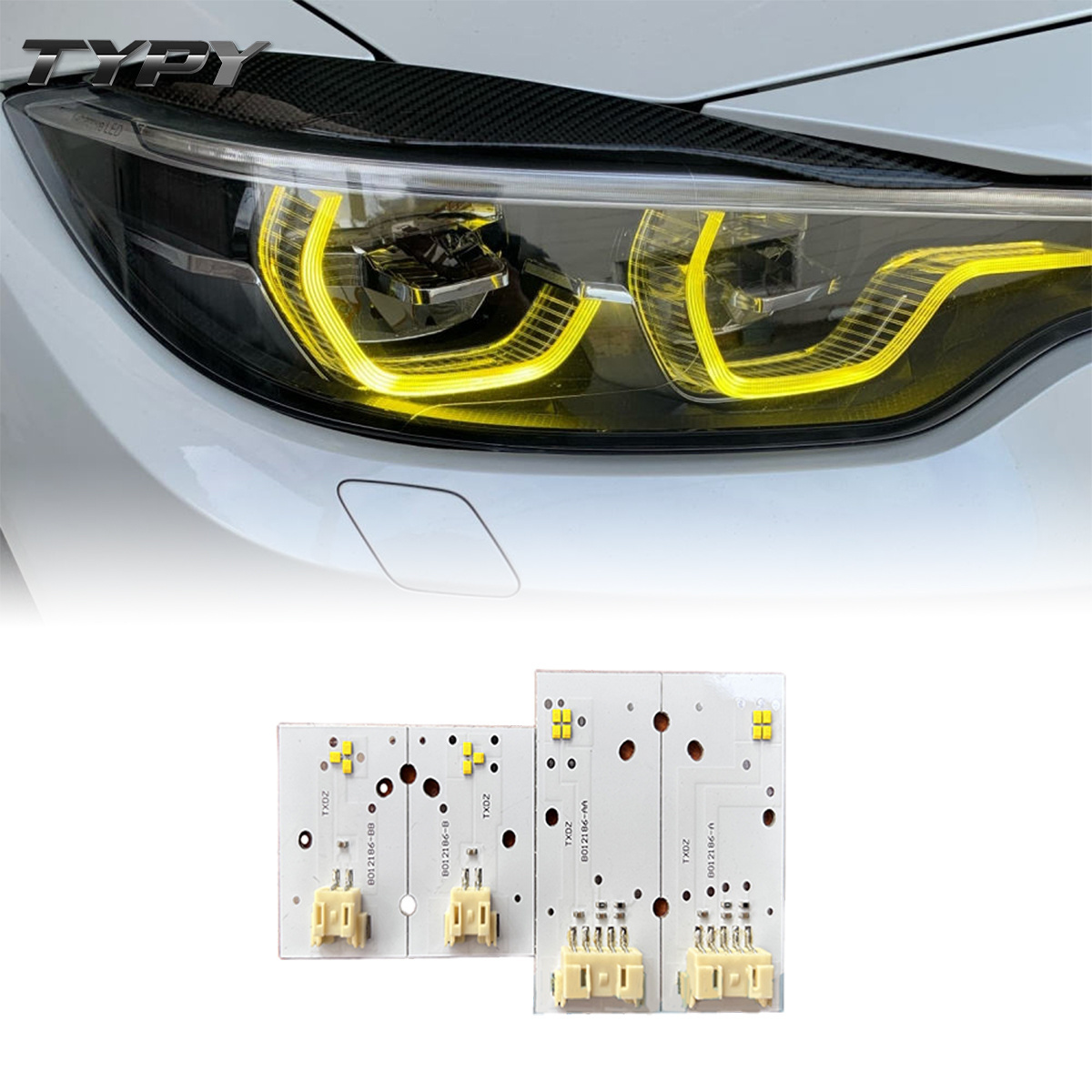 M3 M4 Yellow Angel Eyes DRL multicolor LED boards daytime running lights For bmw F80 F82 M3 GTS DRL Module