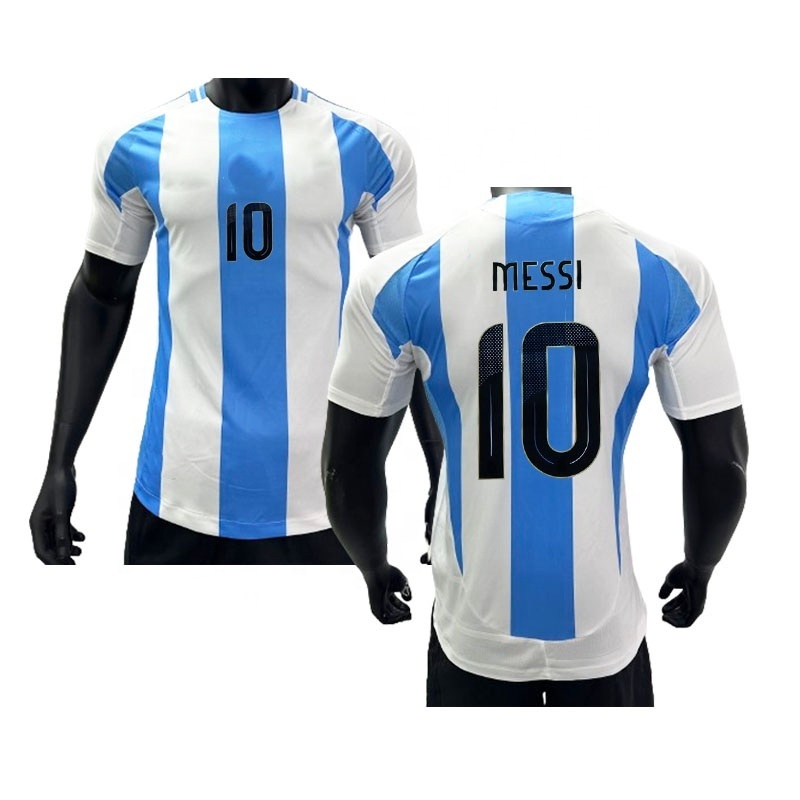 Argentina National Team Soccer Jerseys 2024 Messi Jersey Football Uniform Player Version America Football Cup Soccer Wear Kit