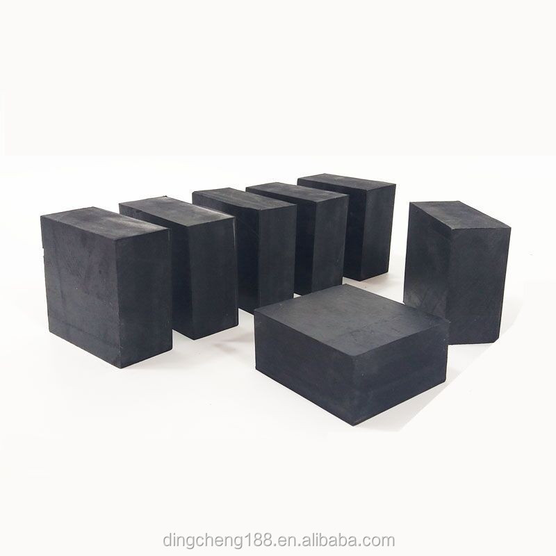 solid square rubber block