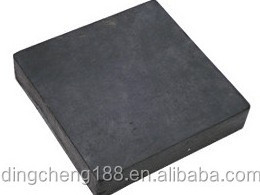 solid square rubber block