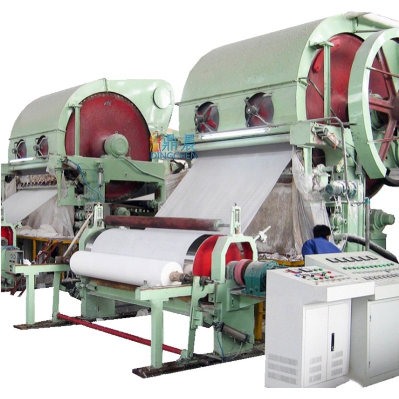 Zhengzhou New Design Small Model Low Cost Toilet Paper Machine, Waste Paper Recycling to Jumbo Reel Plant