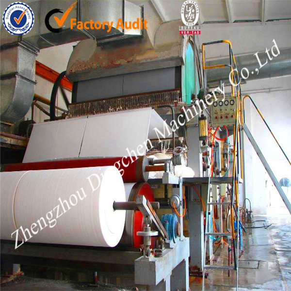 Small waste paper recycling machine 787mm fully automatic toilet paper machine