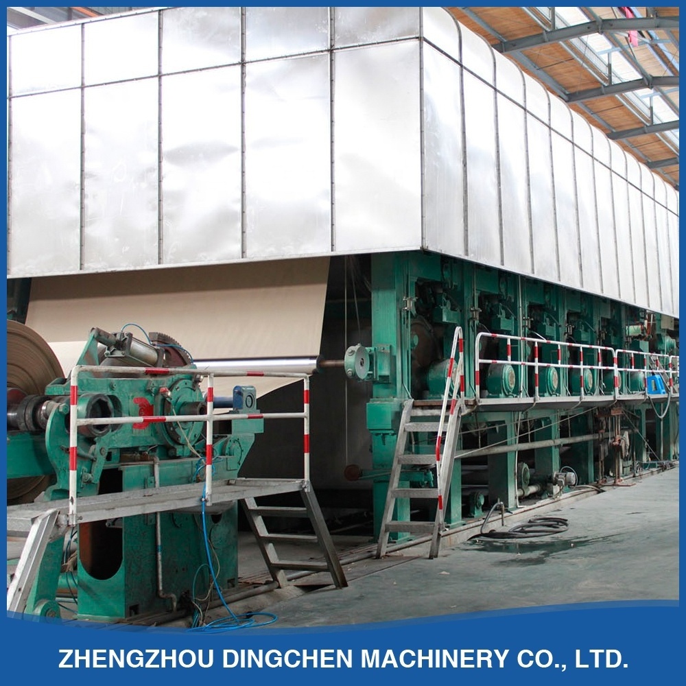 Waste old carton scrap paper recycling machine recycle paper plant