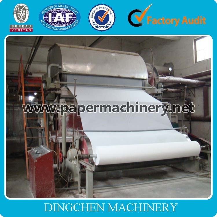 DINGCHEN 1880mm 5TPD Toilet Tissue jumbo paper making machine