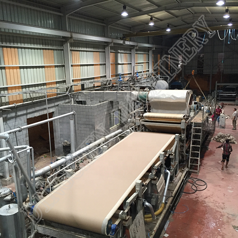 China manufacturer waste paper recycling plant  kraft paper making machine 1575 kraft paper making machine