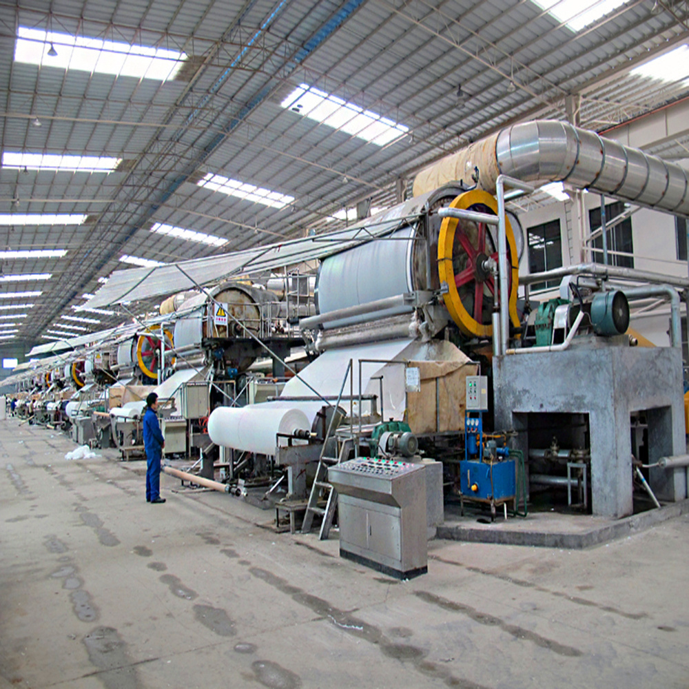 Buy 10 Tons per day High quality 3200mm raw material with wheat straw tissue paper making machine  toilet paper equipment for Lo