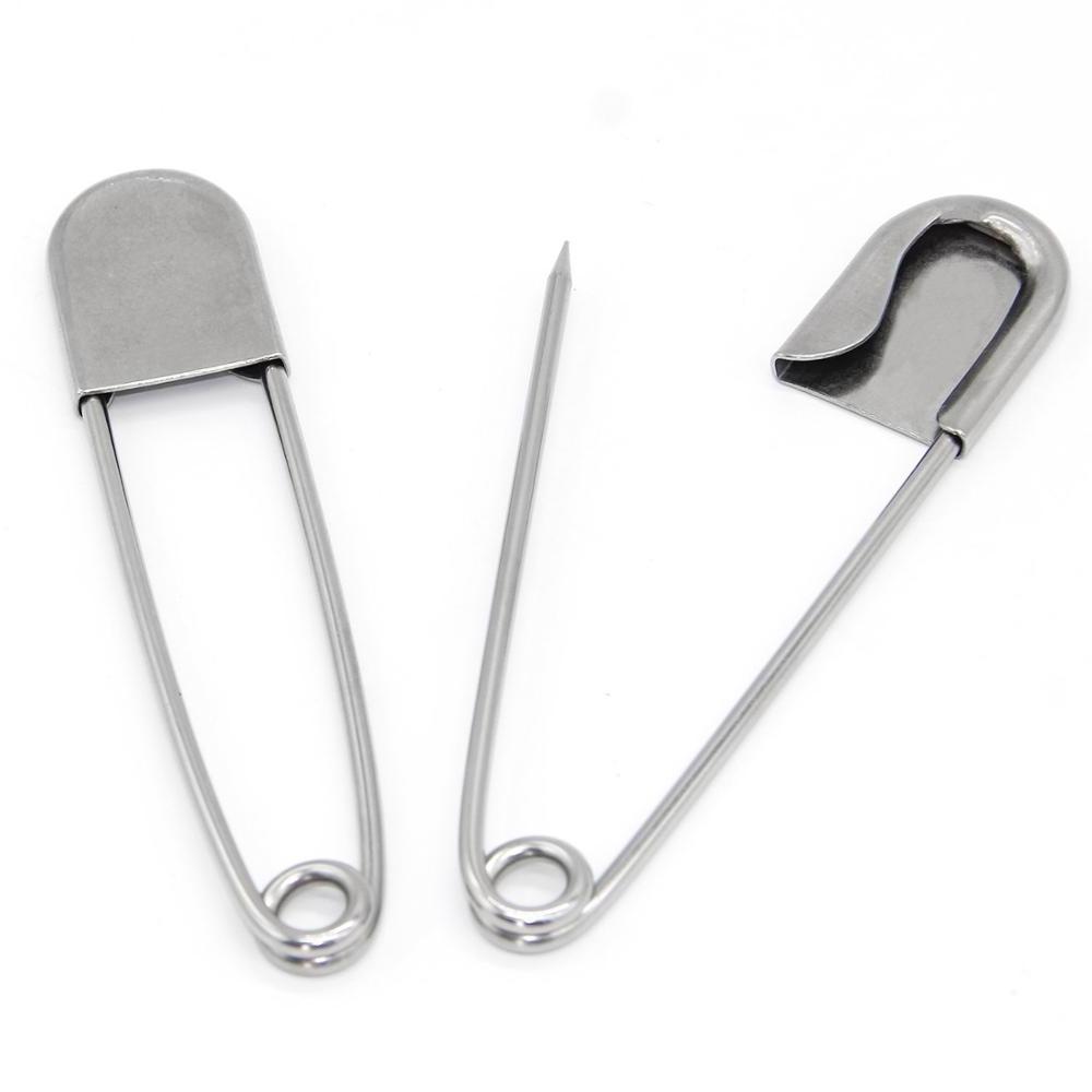 Big Safety Pins, Large Stainless Steel Safety Pins for Heavy Duty Laundry,Size 5 inch (127mm)