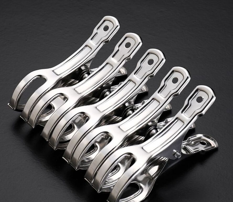 Bulk packing 4.3inch stainless steel clothespins,beach towel  clips for clothing,lounge cruise