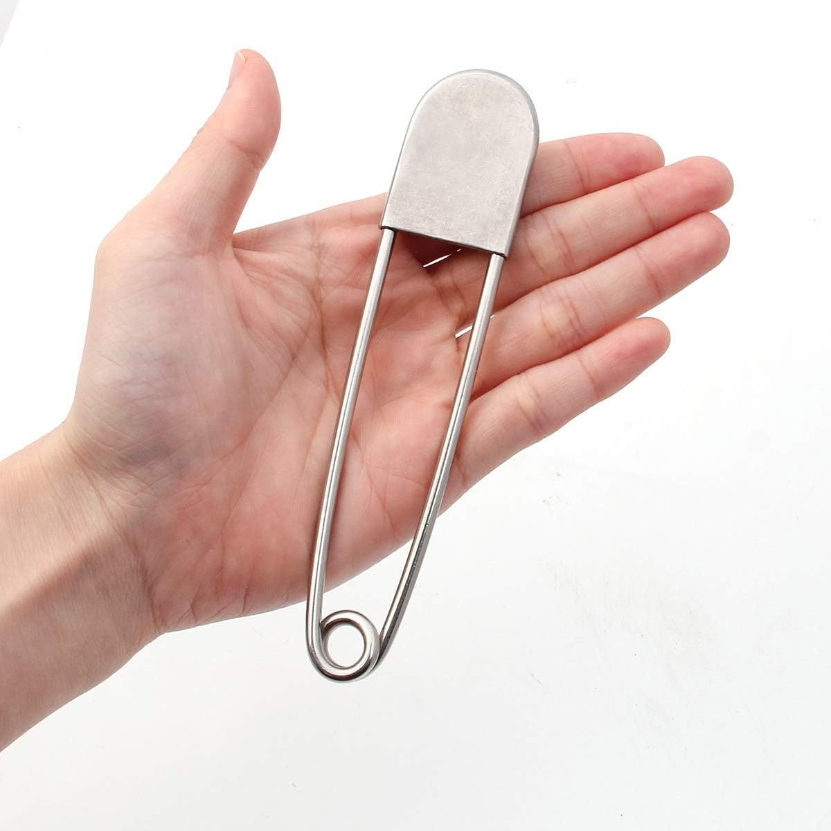 The Stainless Steel 5 Inch Large Safety Pins for for Blankets,Laundry