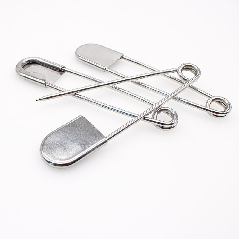 Big Safety Pins, Large Stainless Steel Safety Pins for Heavy Duty Laundry,Size 5 inch (127mm)