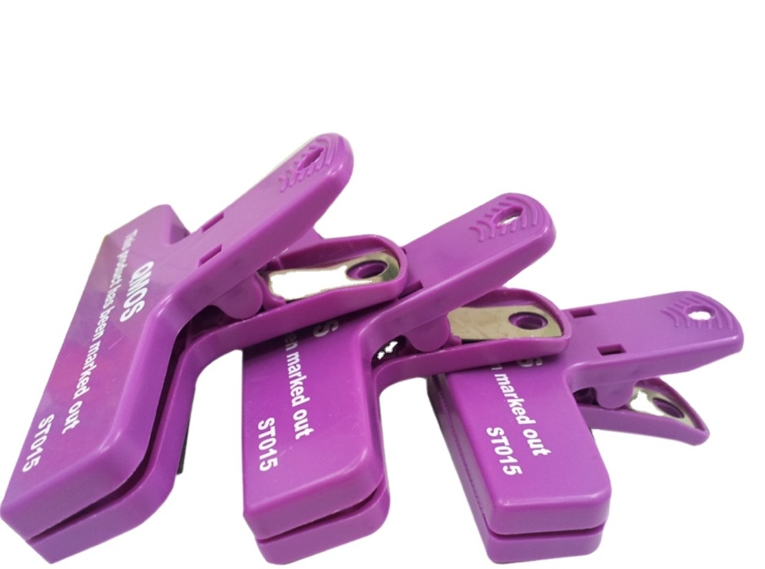 Customized 100mm Plastic Magnetic Note Clips for Office,Food Bag Using