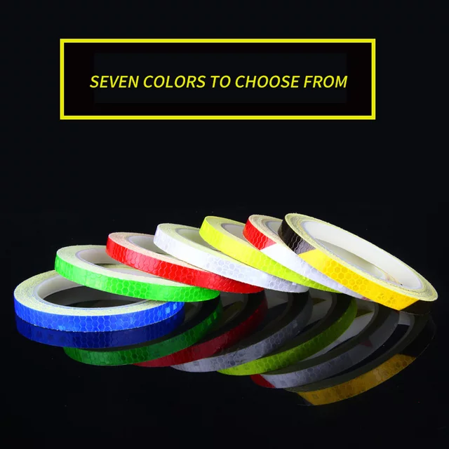 Hi-Viz Factory PVC Car Warning Tape Honeycomb Reflective Tape Custom Cut Reflective Car Wheel Decals