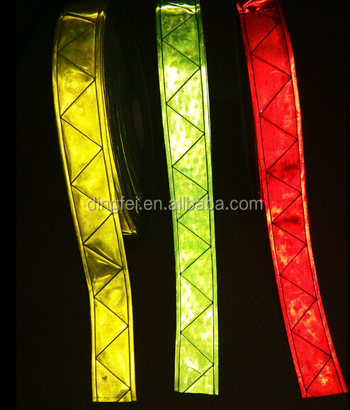 Reflective Strip PVC  Prismatic Tape Reflective Cloth Material Tape EN471 Reflective Tape Sew On