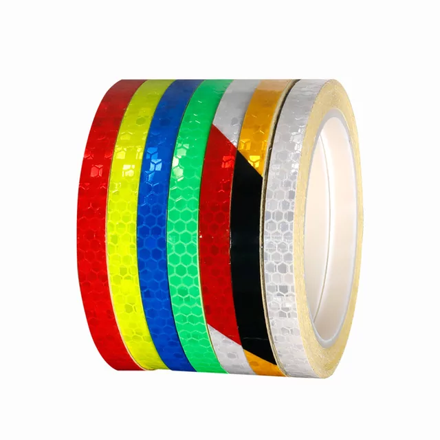 Hi-Viz Factory PVC Car Warning Tape Honeycomb Reflective Tape Custom Cut Reflective Car Wheel Decals