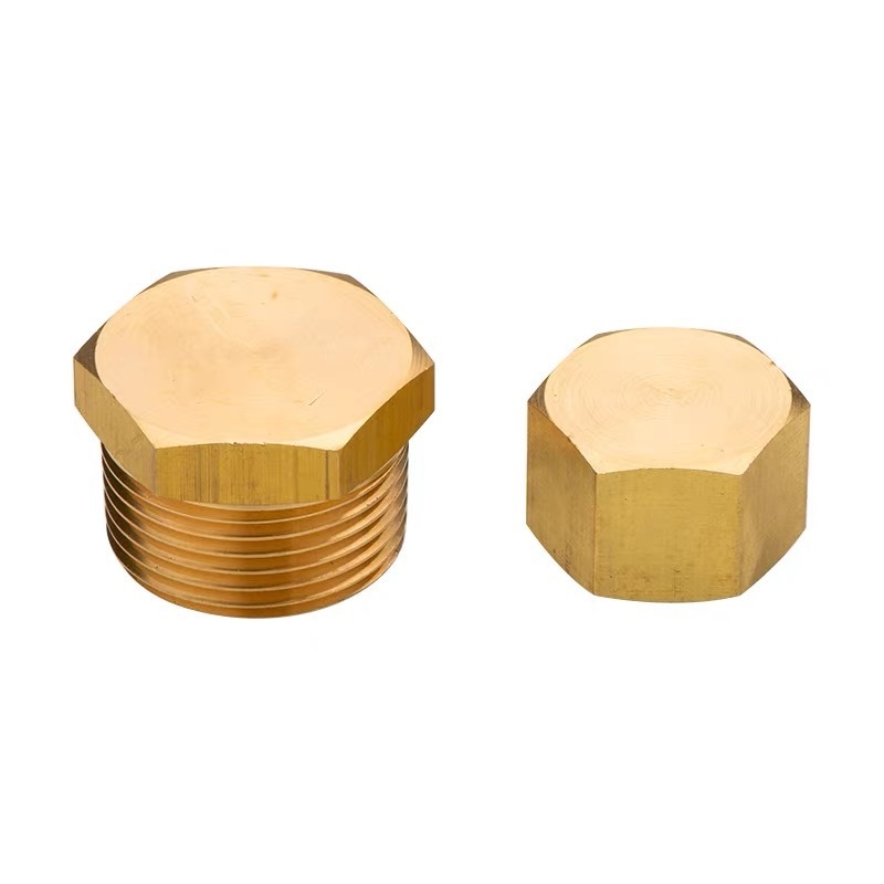 1/2Inch Male Adapter Pipe Fitting NPT Thread Brass Cored Hex Head Plug