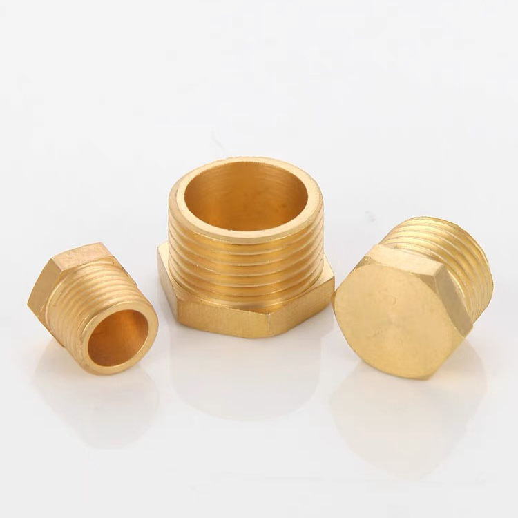 1/2Inch Male Adapter Pipe Fitting NPT Thread Brass Cored Hex Head Plug