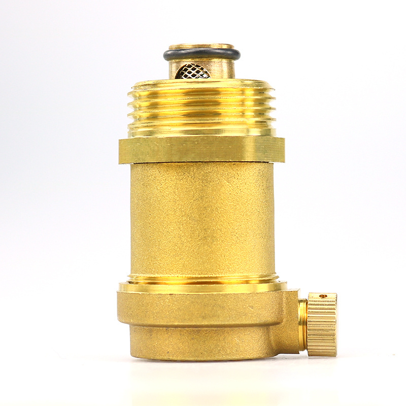 Brass Single Ball Air Valve DN15-DN25 Pressure Automatic Air Vent Valve For Floor Heating System