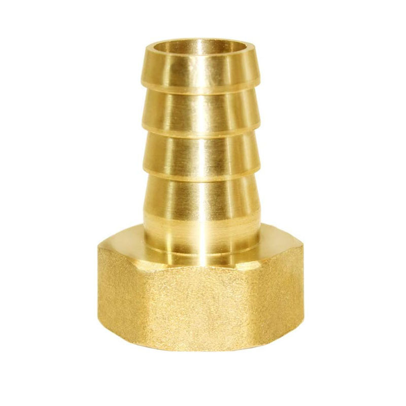 1/4 Hose Barb Tail 3/8 Female Thread Brass Hose Barb Nipple Straight Brass Connector Fitting