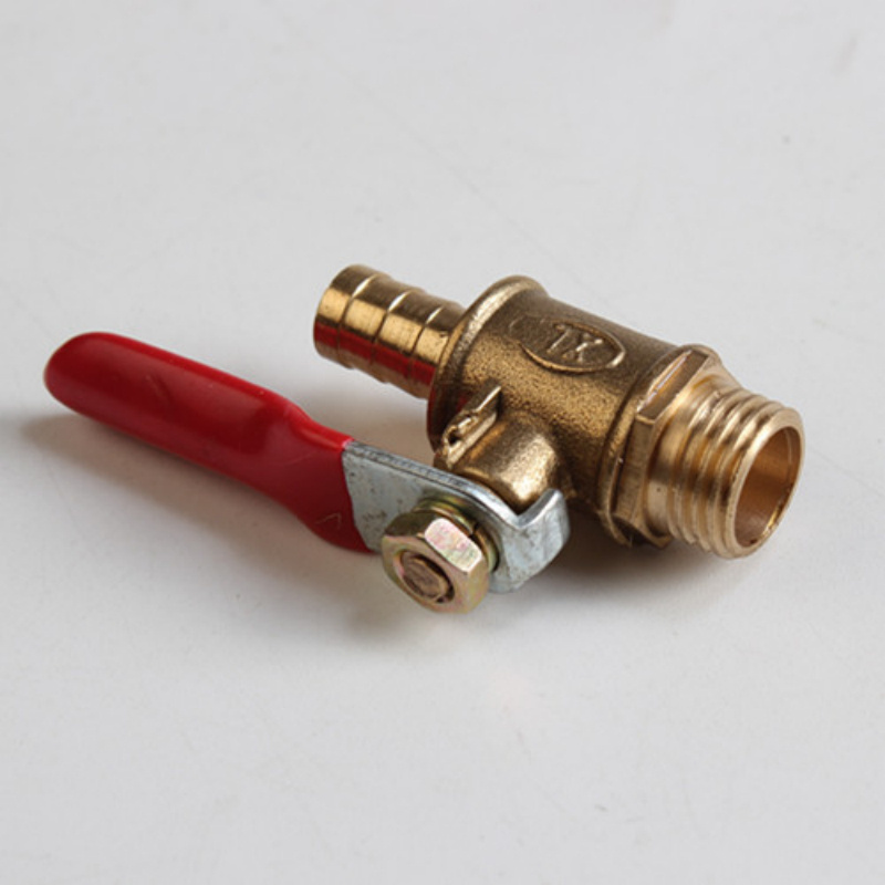 High quality red long handle brass Male  1/4