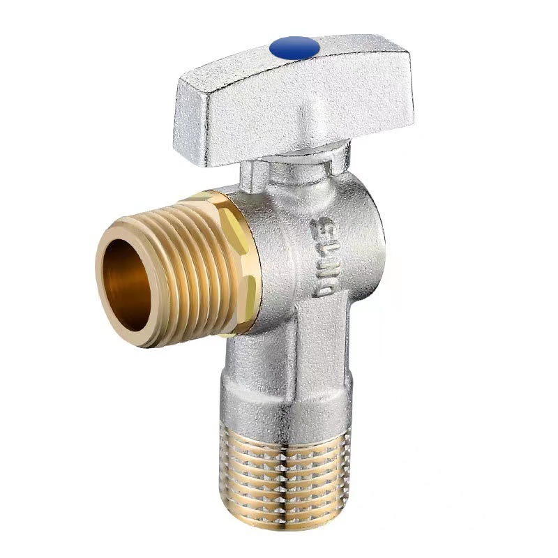 4Full copper ball core large flow angle valve water heater wall-hanging Water Control 90 Degree Angle Valve