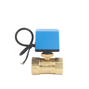 1/2" 3/4" 1" Normally Closed Motorized Ball Valve 220V 12V  3 Wire Brass  Electric 2 way Valve Actuator Motorized Ball Valve