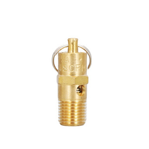 1/4'' Male NPT Brass Air Compressor Safety Valve 150 PSI Pressure  Relief Valve