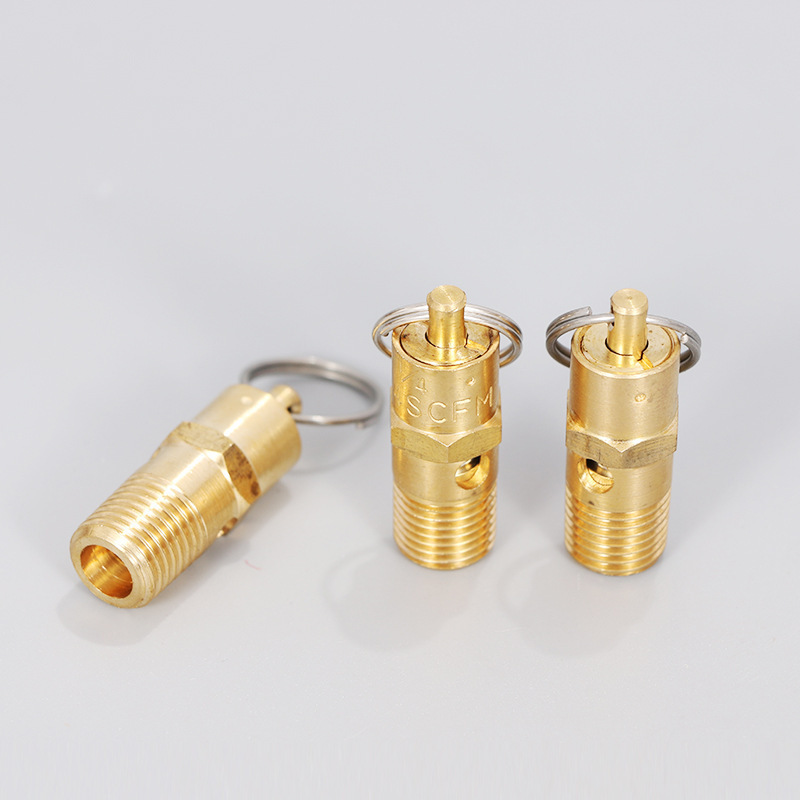 1/4'' Male NPT Brass Air Compressor Safety Valve 150 PSI Pressure  Relief Valve