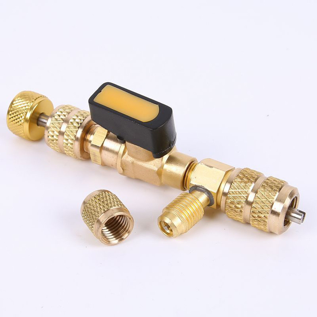 Automotive Air Conditioning Split Valve Remover Tool SAE R410A R22 Valve Core Remover Installer Tool