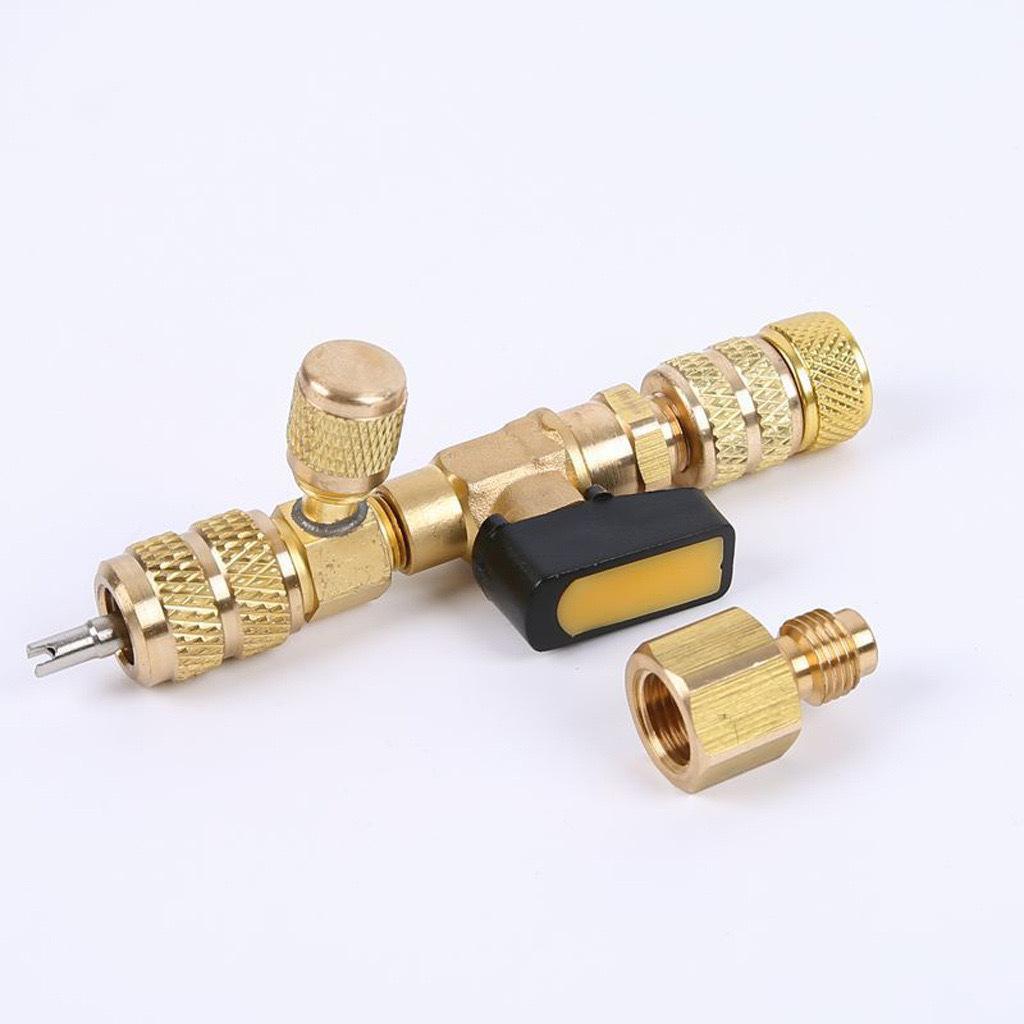 Automotive Air Conditioning Split Valve Remover Tool SAE R410A R22 Valve Core Remover Installer Tool