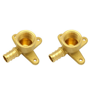 Wholesale Brass Plumbing Fittings 1/2" 3/4" Elbow Straight Couplings Set PEX Brass Crimp Fittings Pex Fittings