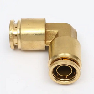 BSP 1/8" 1/4" 3/8" 1/2" Push in Brass Air Hose 90 Degree Male Elbow Pneumatic Pipe DOT Push to Connector  Fitting