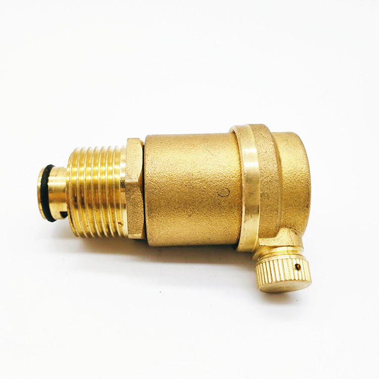 Brass Single Ball Air Valve DN15-DN25 Pressure Automatic Air Vent Valve For Floor Heating System