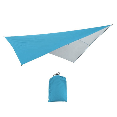 290*290cm outdoor Rain Tarp 210T Nylon ripstop PU2000 Waterproof Lightweight Survival Gear Shelter for Camping Tent UV Rain Fly