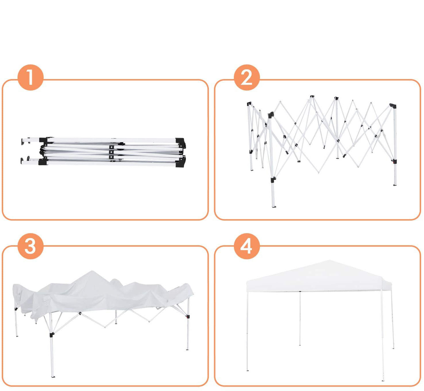 Folding  Aluminum Tents  Outside Gazebo Outdoor Furniture Gazebo Trade Show Tent For Commercial Event