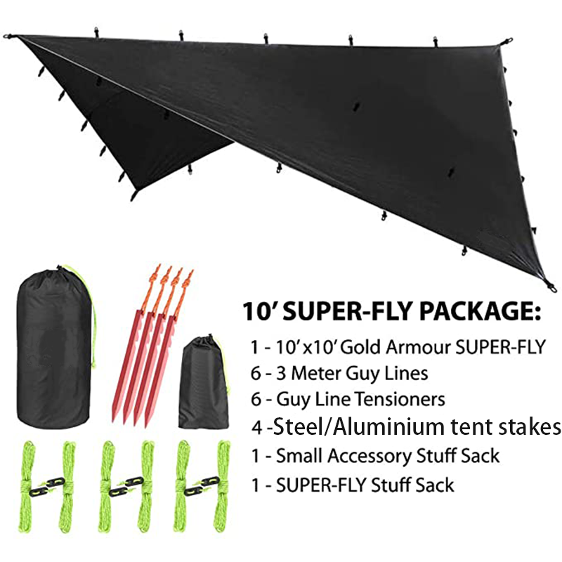 OEM Multifunctional  Printed Ultra Light Awnings Rain Polyester Oxford  Tarp Sunshade Screen Canopy Fly Tarp with PVC